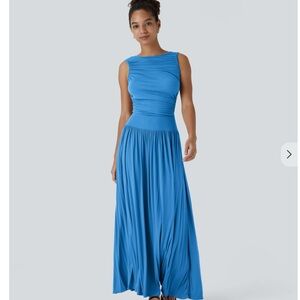 NWT - HALARA Blue Maxi Dress SMALL